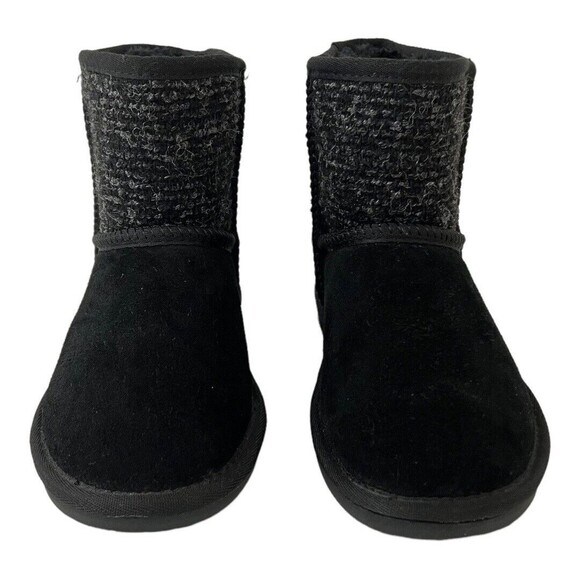 Minnetonka Size 6 Suede Fabric Faux Fur Lined Winter Ankle Boot 86410 - Picture 2 of 8